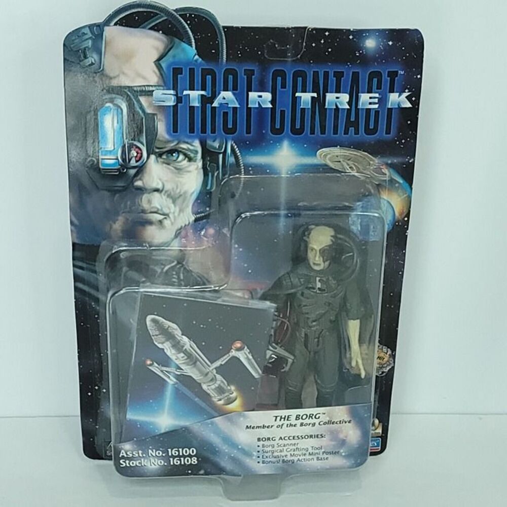 Star Trek 1996 Action Figures First Contact Borg Playmates New Sealed